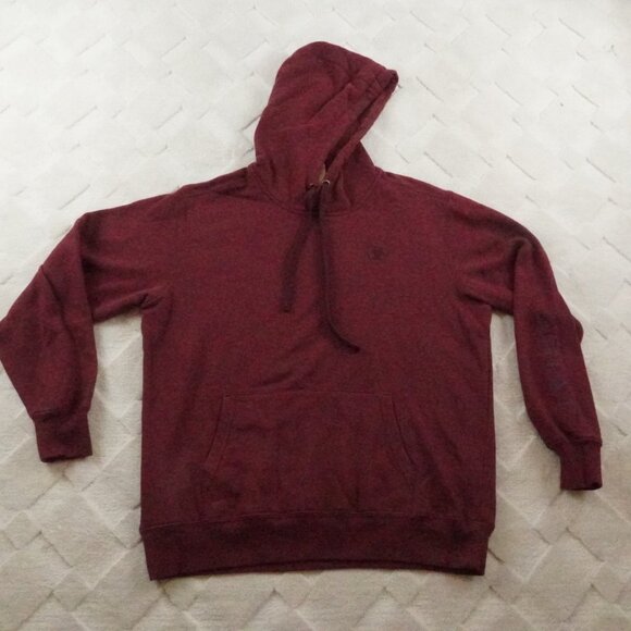 Ariat Hoodie Womens Medium Maroon Red Western Rodeo Cowgirl - Picture 1 of 11